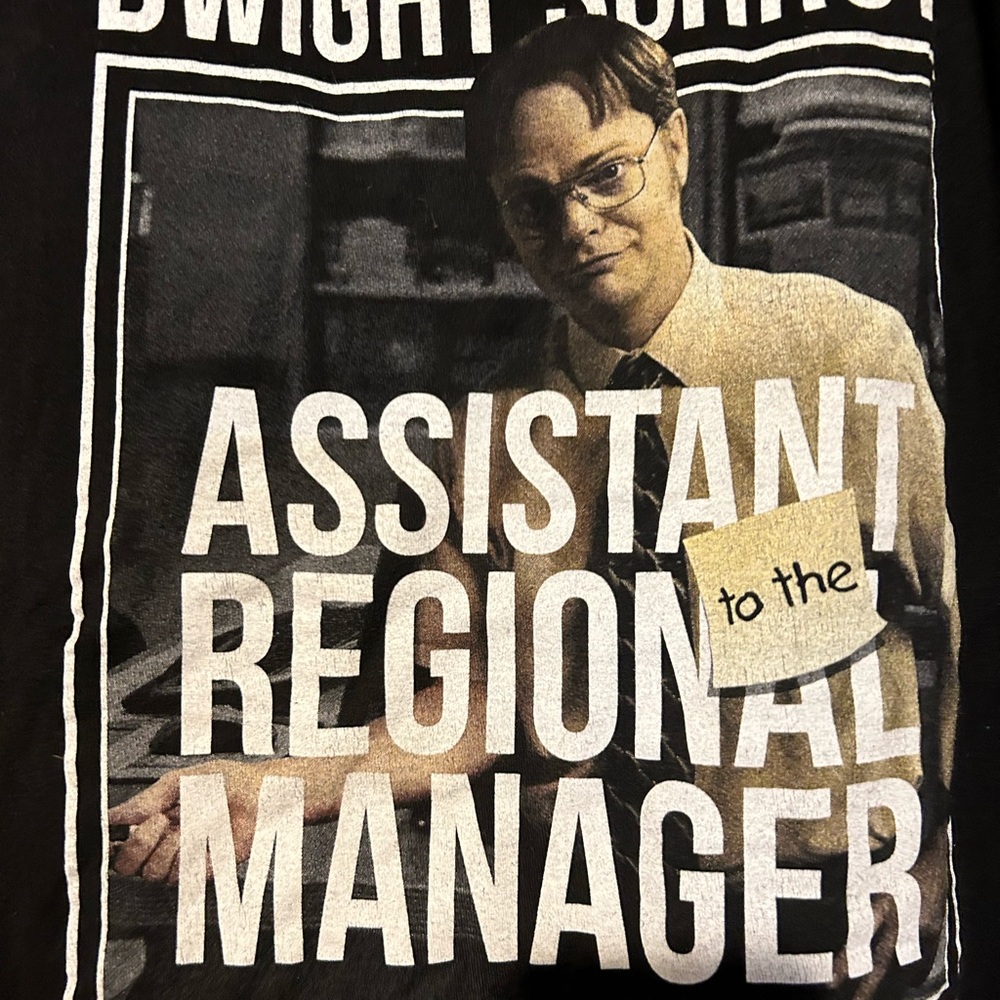 Dwight Shrute (The office) Black Graphic T-Shirt